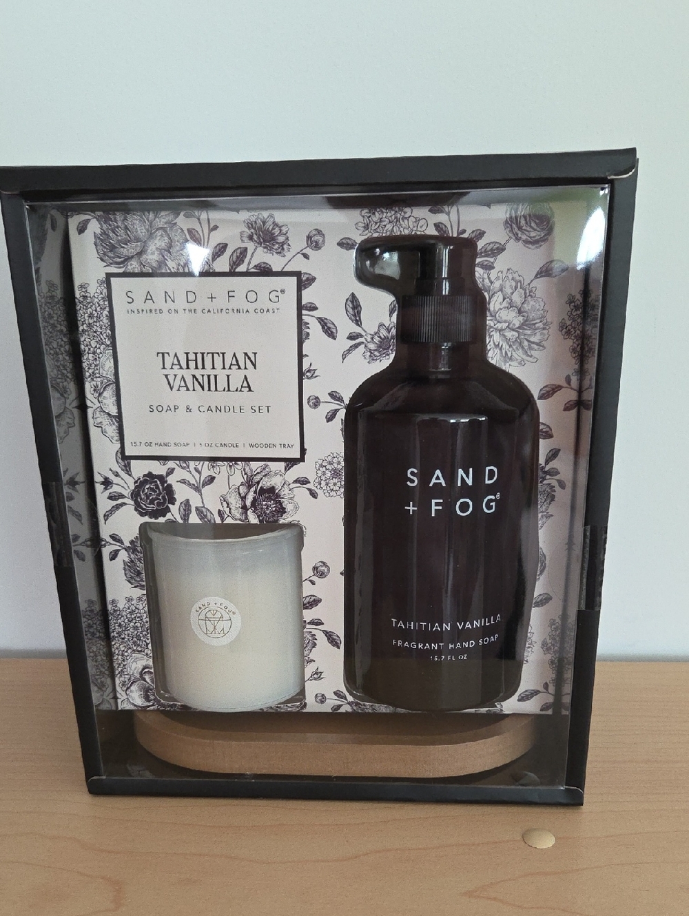 SAND + FOG Tahitian Vanilla Hand Soap & Candle Set - Brown